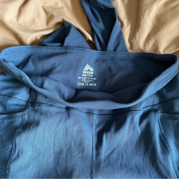 NWOT RBX NAVY BLUE ANKLE LENGTH YOGA PANTS - Picture 2 of 9